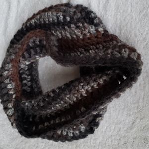 New Herringbone Crochet Cowl Neck Scarf